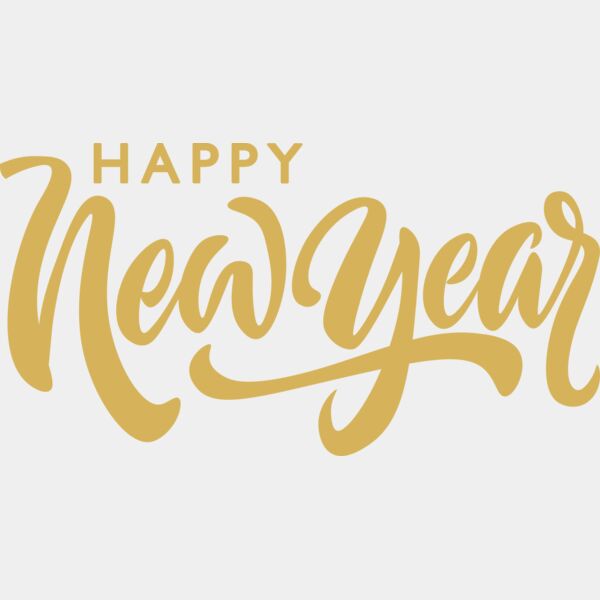 Happy New Year Gold Thumbnail