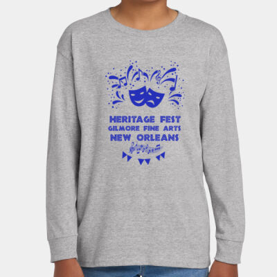 Heritage Fest - Youth Heavy Cotton 100% Cotton Long Sleeve T Shirt Thumbnail