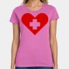 Ladies Heavy Cotton 100% Cotton T Shirt Thumbnail