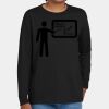 Youth Heavy Cotton 100% Cotton Long Sleeve T Shirt Thumbnail